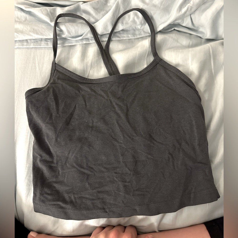 Beyond Yoga Grey Tank Top Bra size M